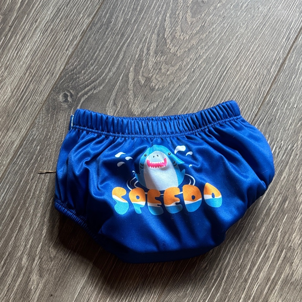 Speedo Kids Shark Blue Diaper Cover